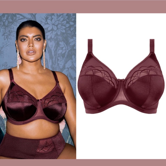 NWT $62 Elomi [ 36K US ] Cate Underwired‎ Bra in Raisin - Picture 1 of 10